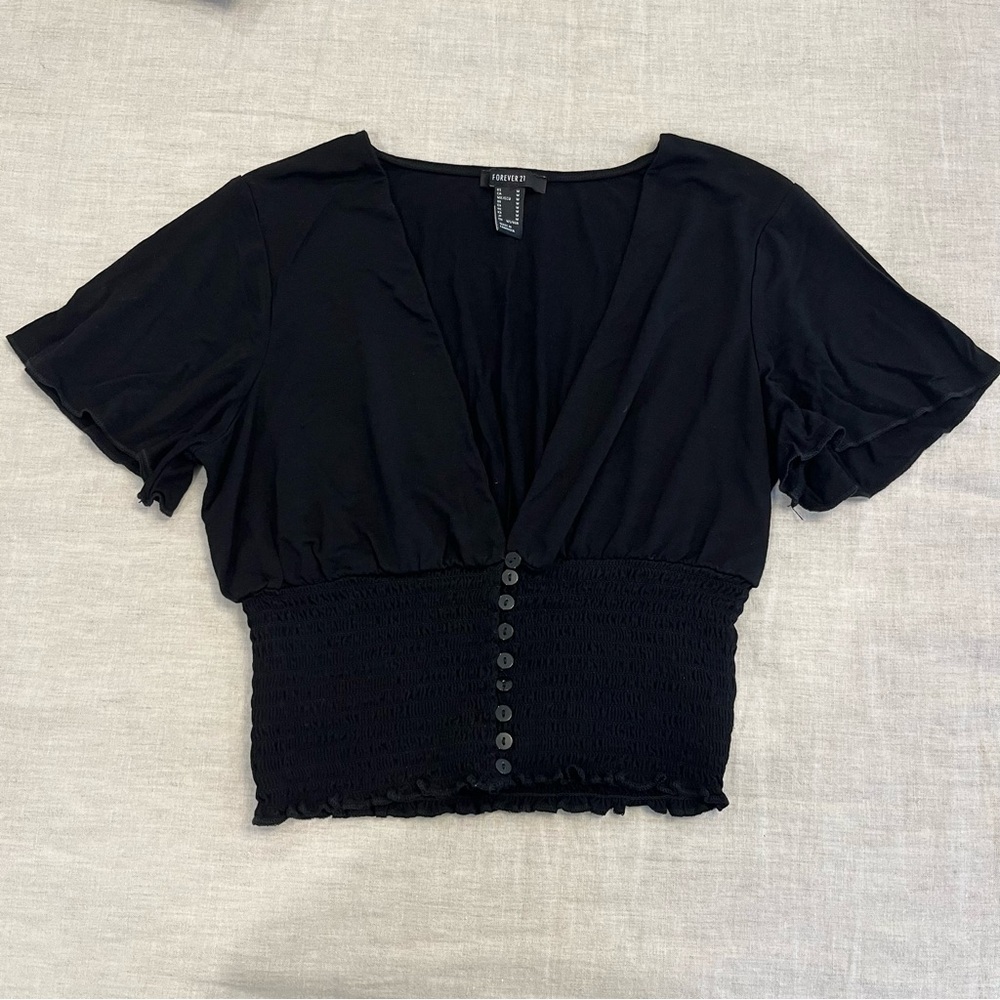 Forever 21 Butterfly Sleeve Top